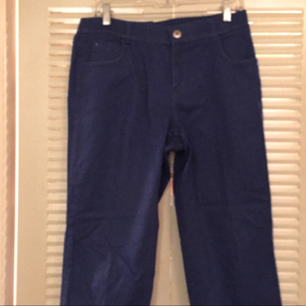 Royal Blue woman’s 8 cotton spandex casual pant